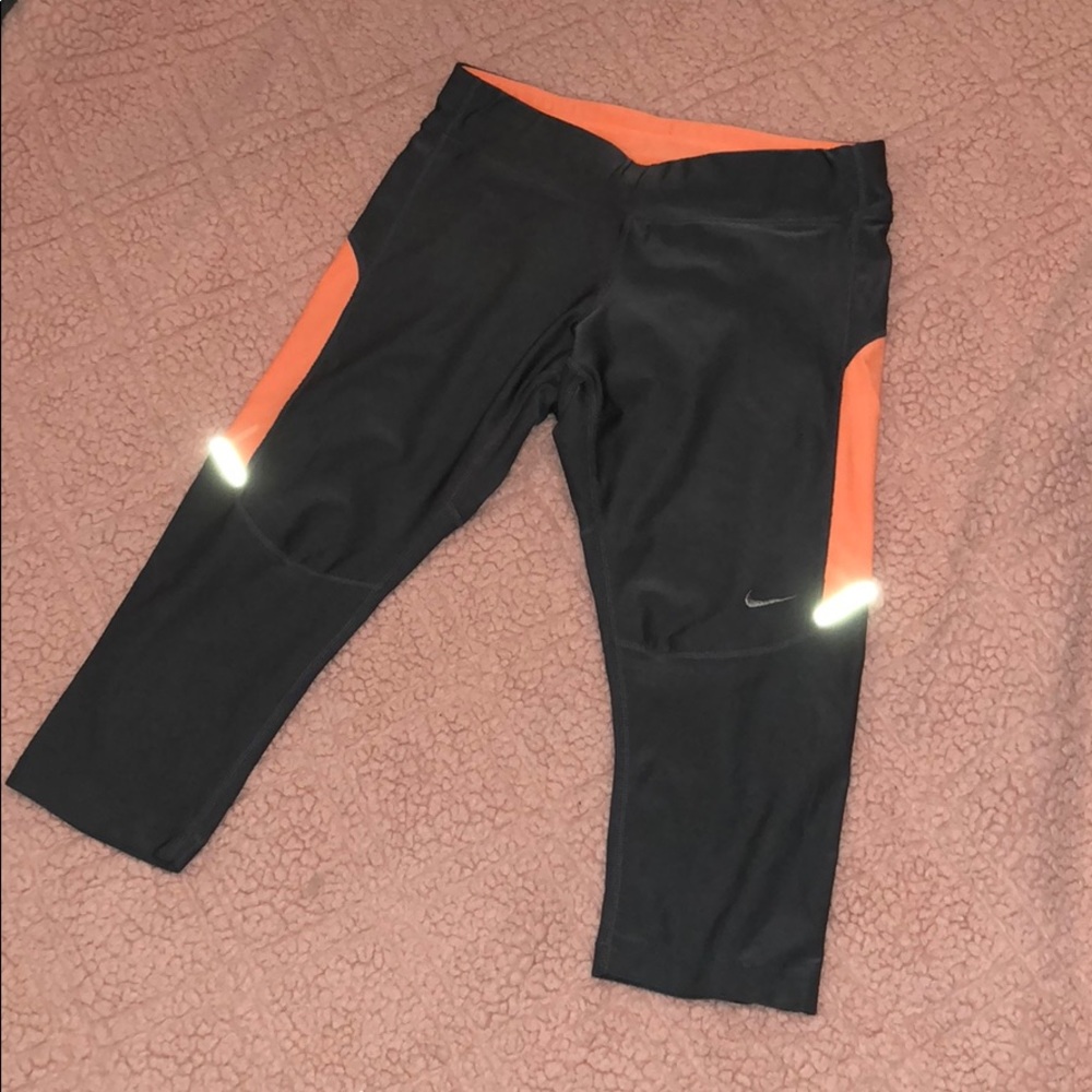Nike Gray and orange workout pants
